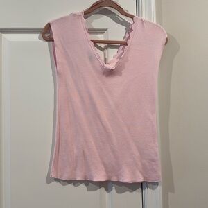 Talbots Scallop Top Size Small